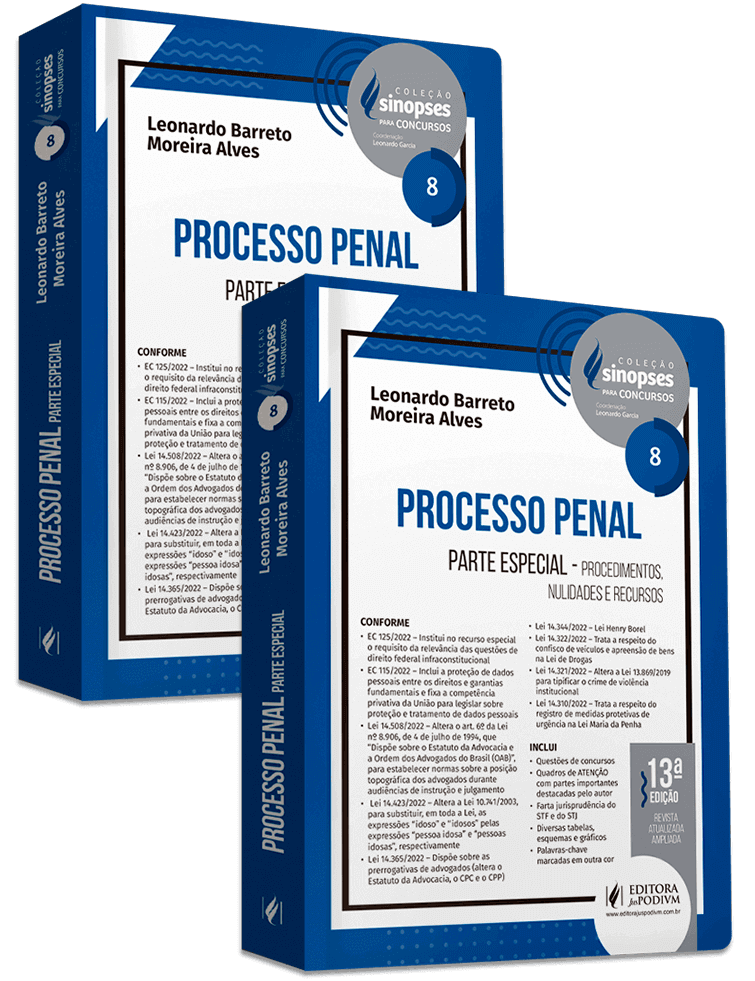 SINOPSES PARA CONCURSOS - DIREITO PROCESSUAL PENAL (2023)
