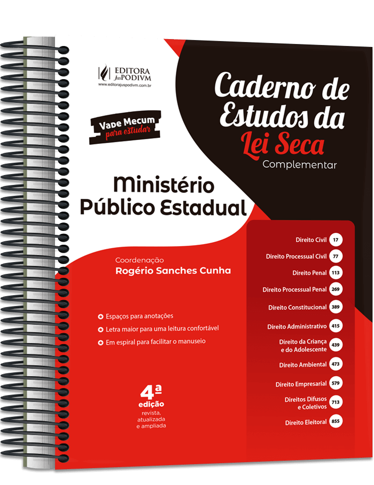 Caderno de Estudos da Lei Seca Complementar - Ministério Público Estadual (2023)