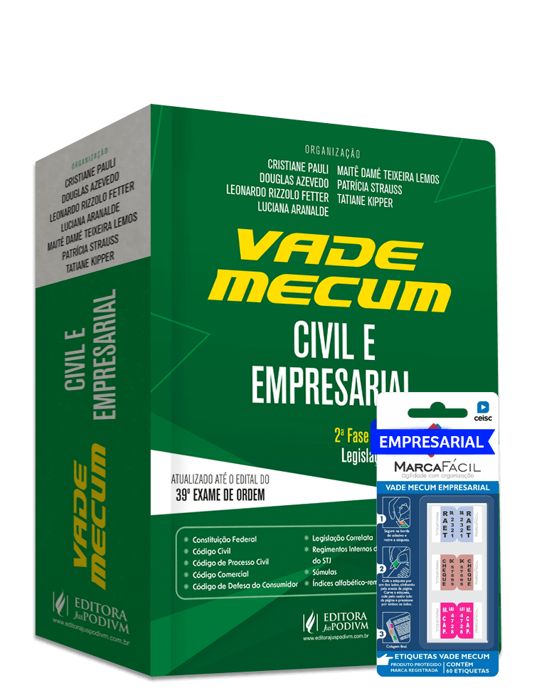 Vade Mecum Civil e Empresarial + Etiqueta Marca Fácil Empresarial - 39º Exame de Ordem
