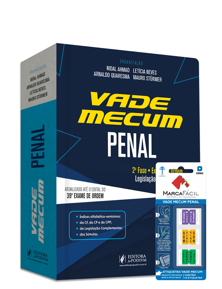 Vade Mecum Penal + Etiqueta Marca Fácil - 39º Exame de Ordem