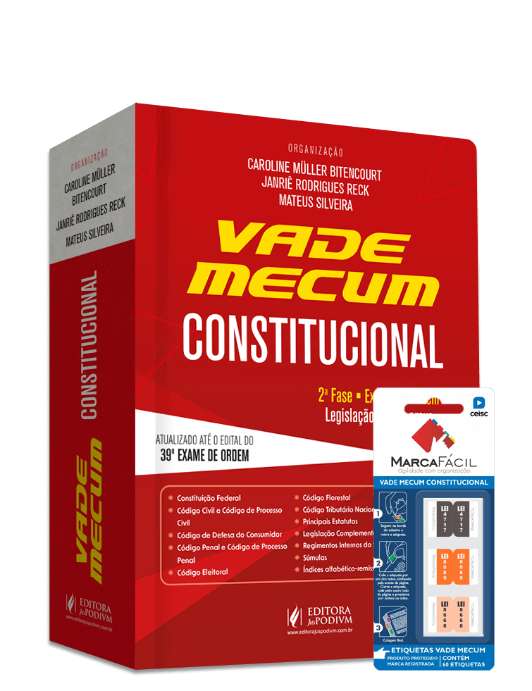 Vade Mecum Constitucional + Etiqueta Marca Fácil - 39º Exame de Ordem