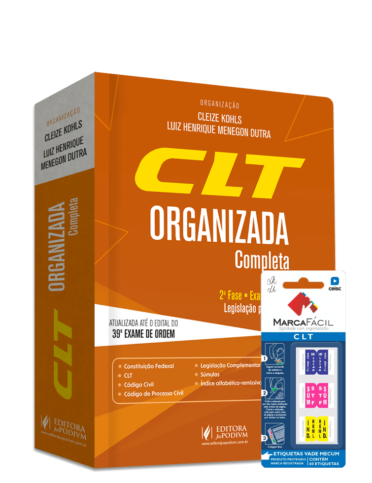 CLT Organizada + Etiqueta Marca Fácil - 39º Exame de Ordem - Brochura